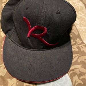 Rocawear Black Hat with Red Stitching men size 7 1/2